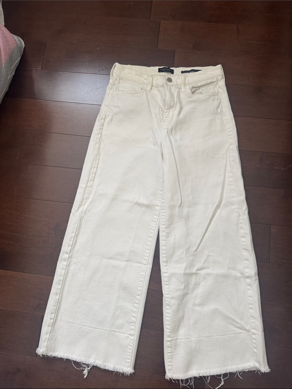 Banana Republic Off-White Wide Leg Jeans